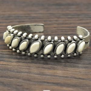 ISAC Natural White Turquoise Multi Stone Bracelet
